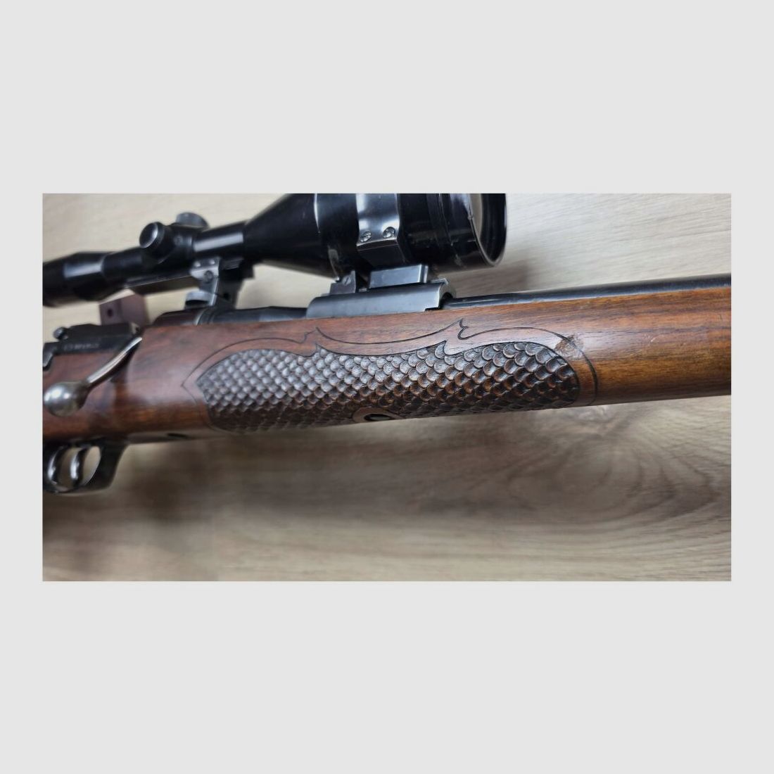 Mauser 66 met richtkijker, loopdraad 17x1 en Stalon demper 7mmRemMag, afbeelding 2 van 3