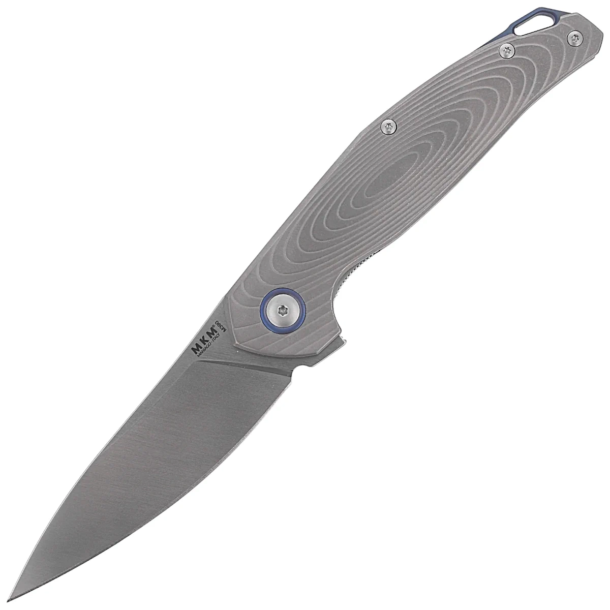 Folding knife MKM Goccia Bead Blasted Titanium, Satin M390 by Jens Ansø (MKGC-T)
