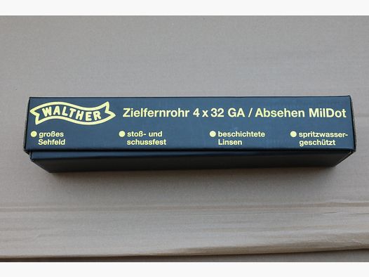 Walther Zielfernrohr 4x32 GA Absehen MilDot