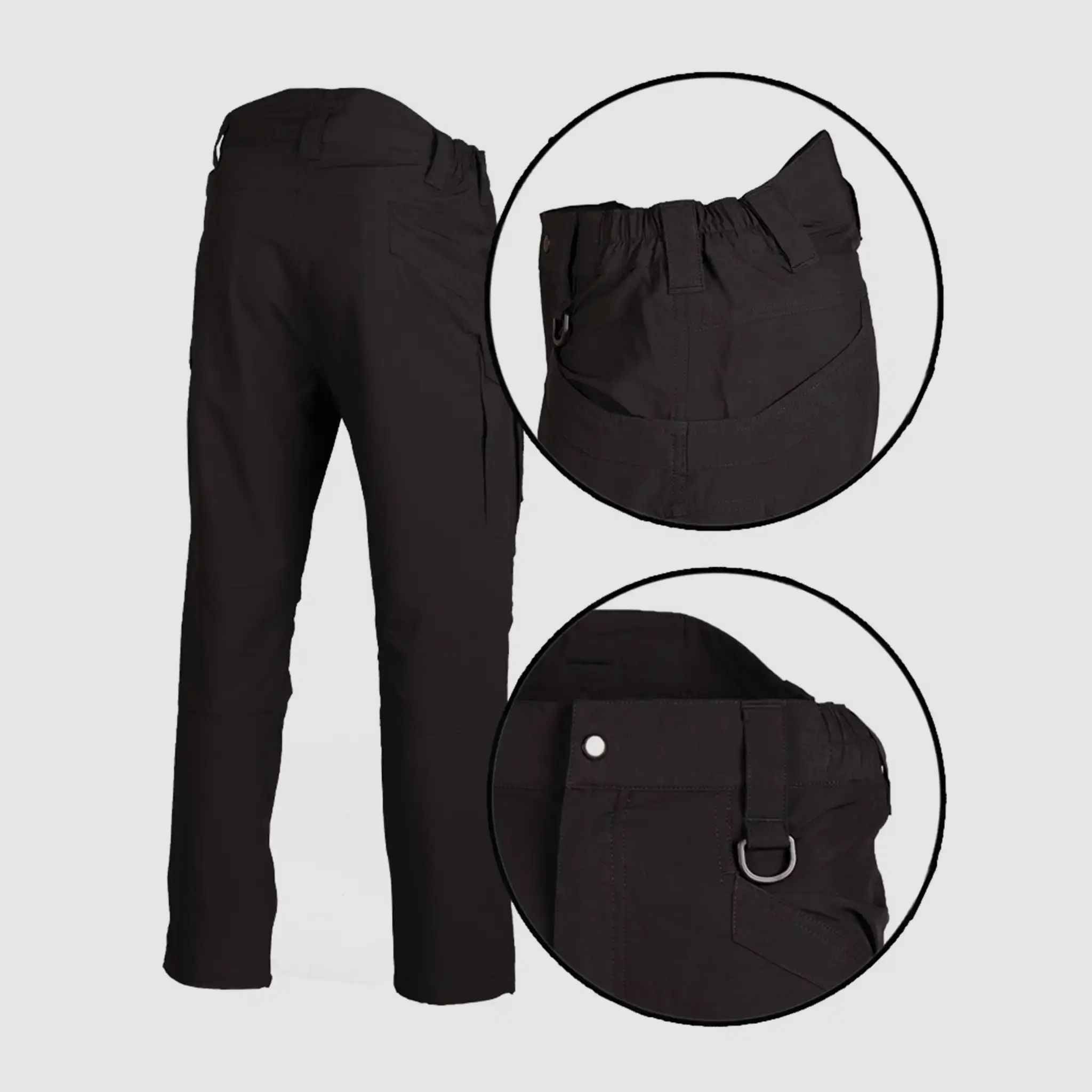 Mil-Tec Pantalones Tácticos Assault - Negro / 3XL