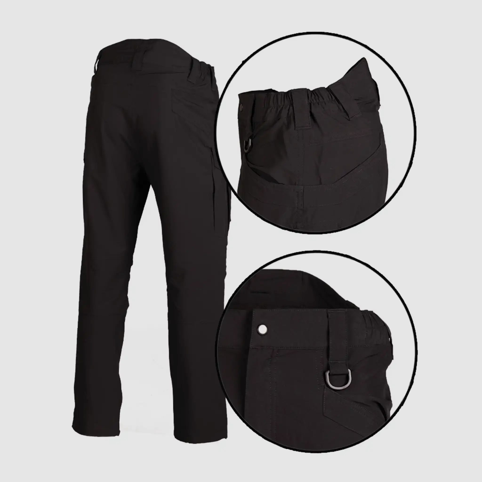 Mil-Tec Tactical Broek Assault - Zwart / 3XL