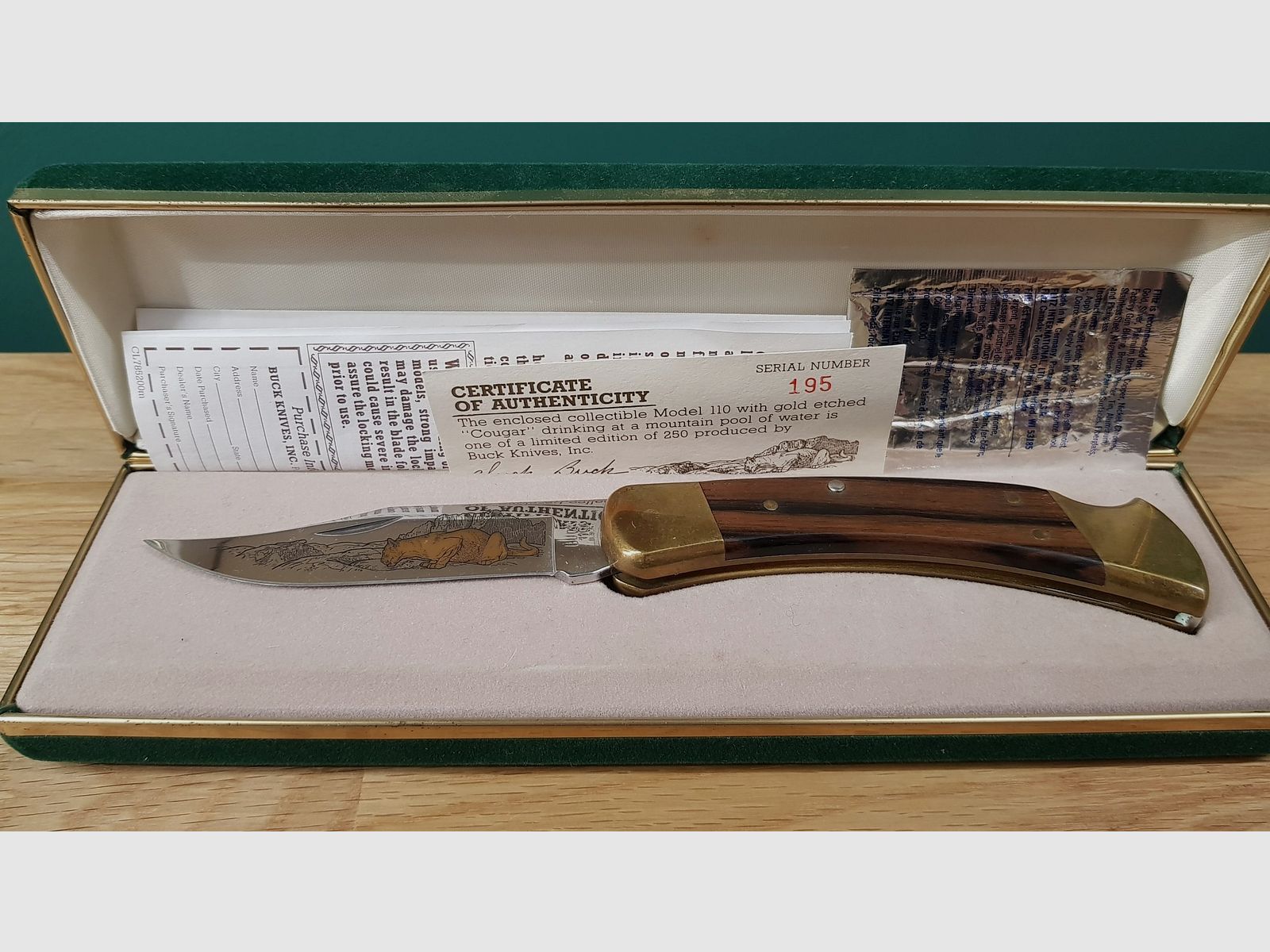 BUCK Messer Mod. 110 Cougar Nr. 195 von 250