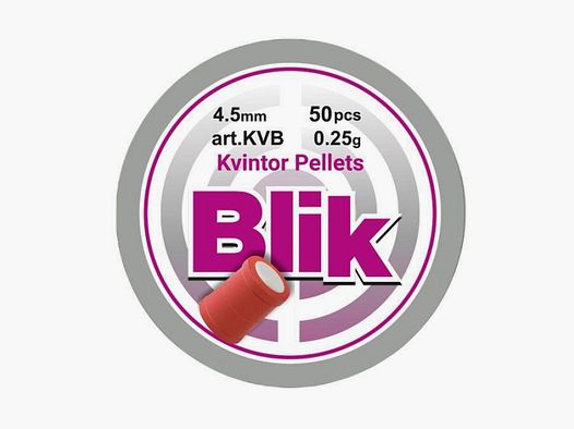 Kvintor Blik Kwintor Blik Knall Diabolo Diabolos 4,5 mm (.177) 50 Stück 0,25 gram für Luftgewehr