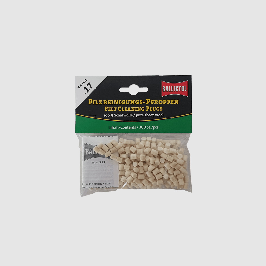 Filz Reinigungs-Pfrofen Klassik (.17) – 300er-Pack