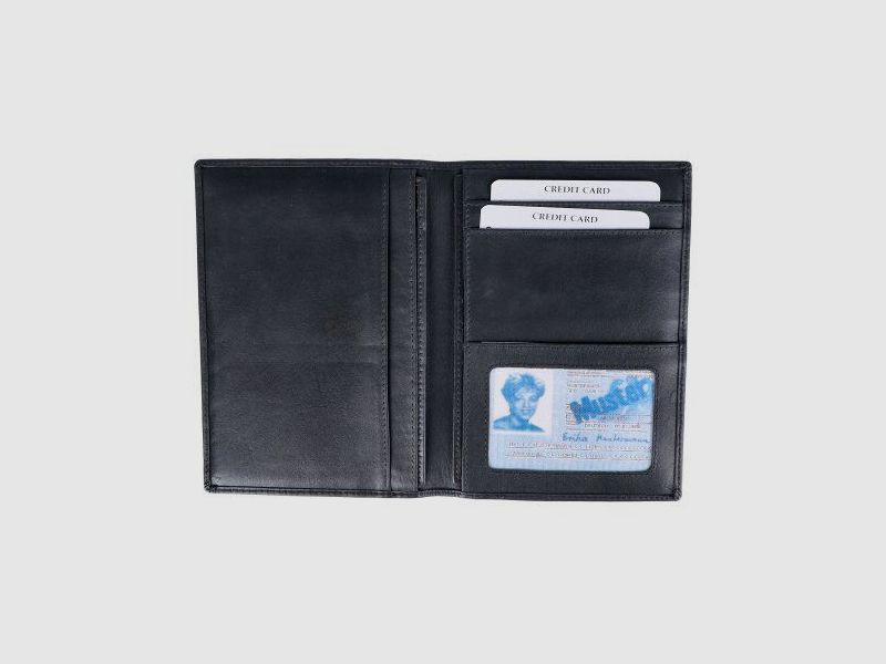 Carpeta WBK de cuero verde con motivo de disco, imagen 3 de 3