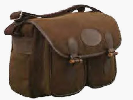 Bolsa de caza marrón 33x23x10cm