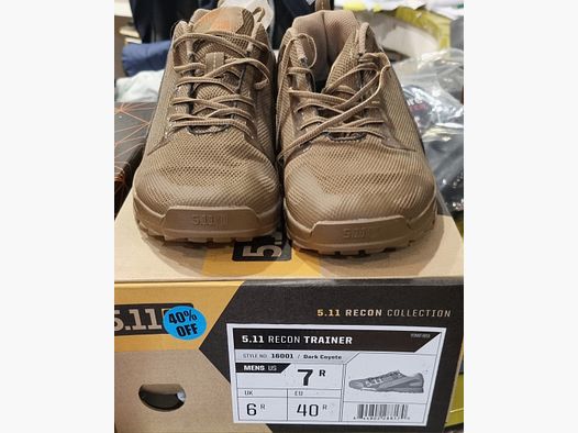5.11 recoin trainer scarpe UNICA TAGLIA 40