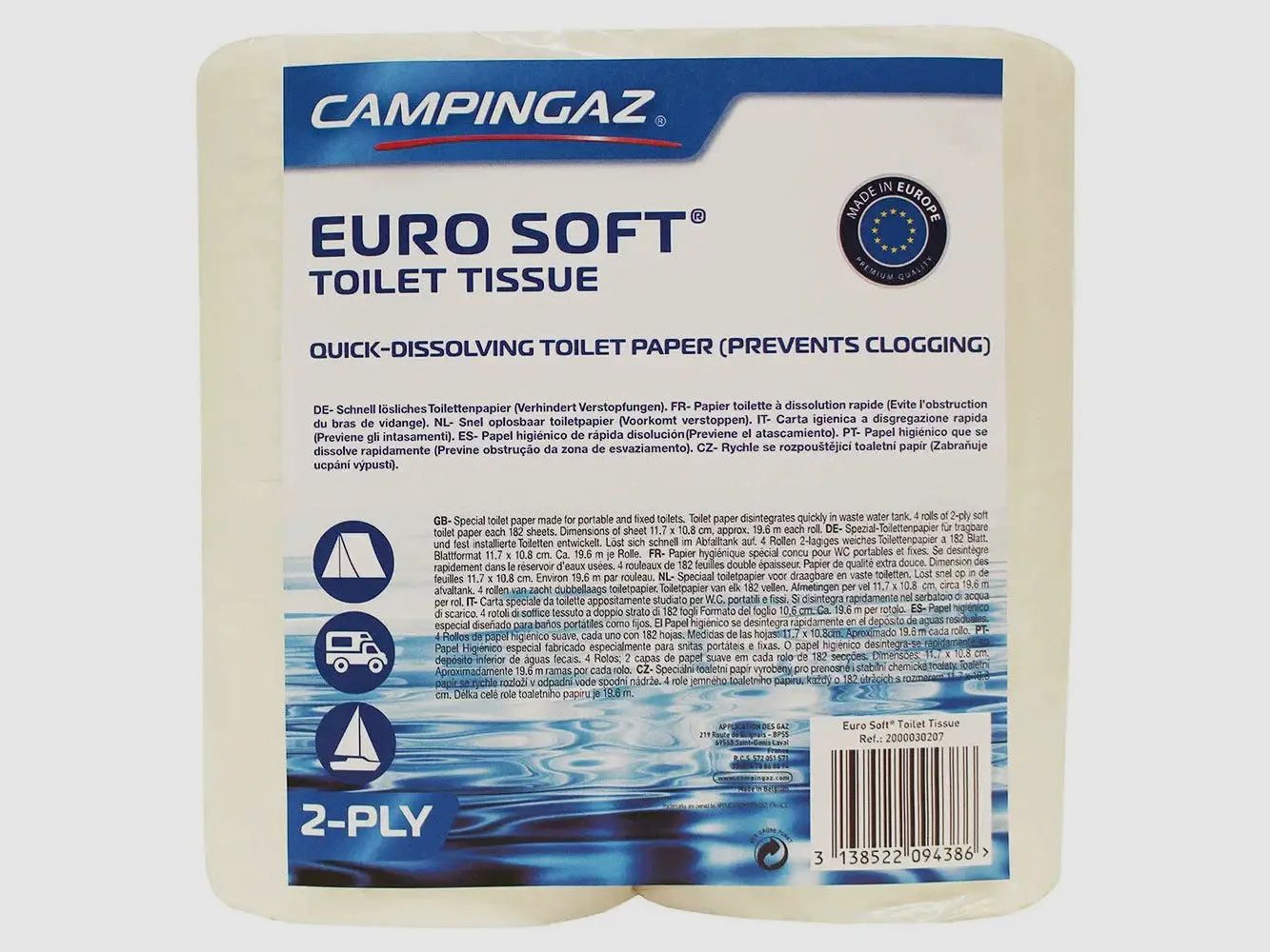 Campingaz Campingaz Toilettenpapier für Chemietoiletten Euro Soft
