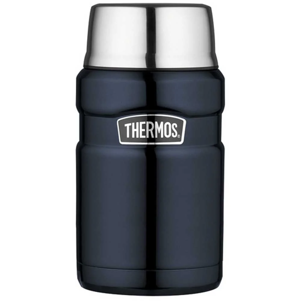 Thermobehälter für Lebensmittel 710 ml mit faltbarem Löffel und Becher THERMOS – marineblau, Bild 4 von 4