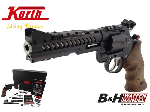 Neuwaffe, auf Lager:  KORTH Super Sport GTS inkl. Performance Kit 6" Revolver .357 Magnum | Sportrevolver | Made in Germany | Finanzierung möglich!