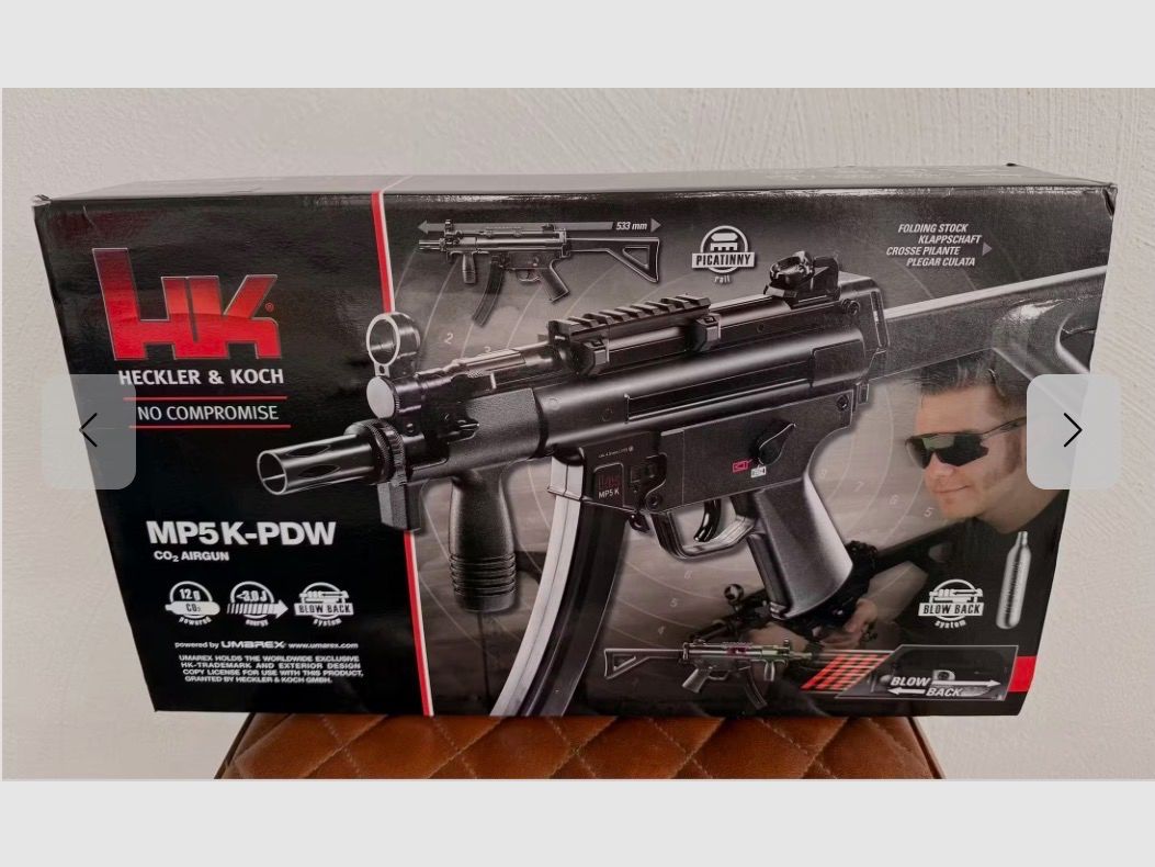 H&K MP5 K-PDW als 4,5 mm Co2 Blowback