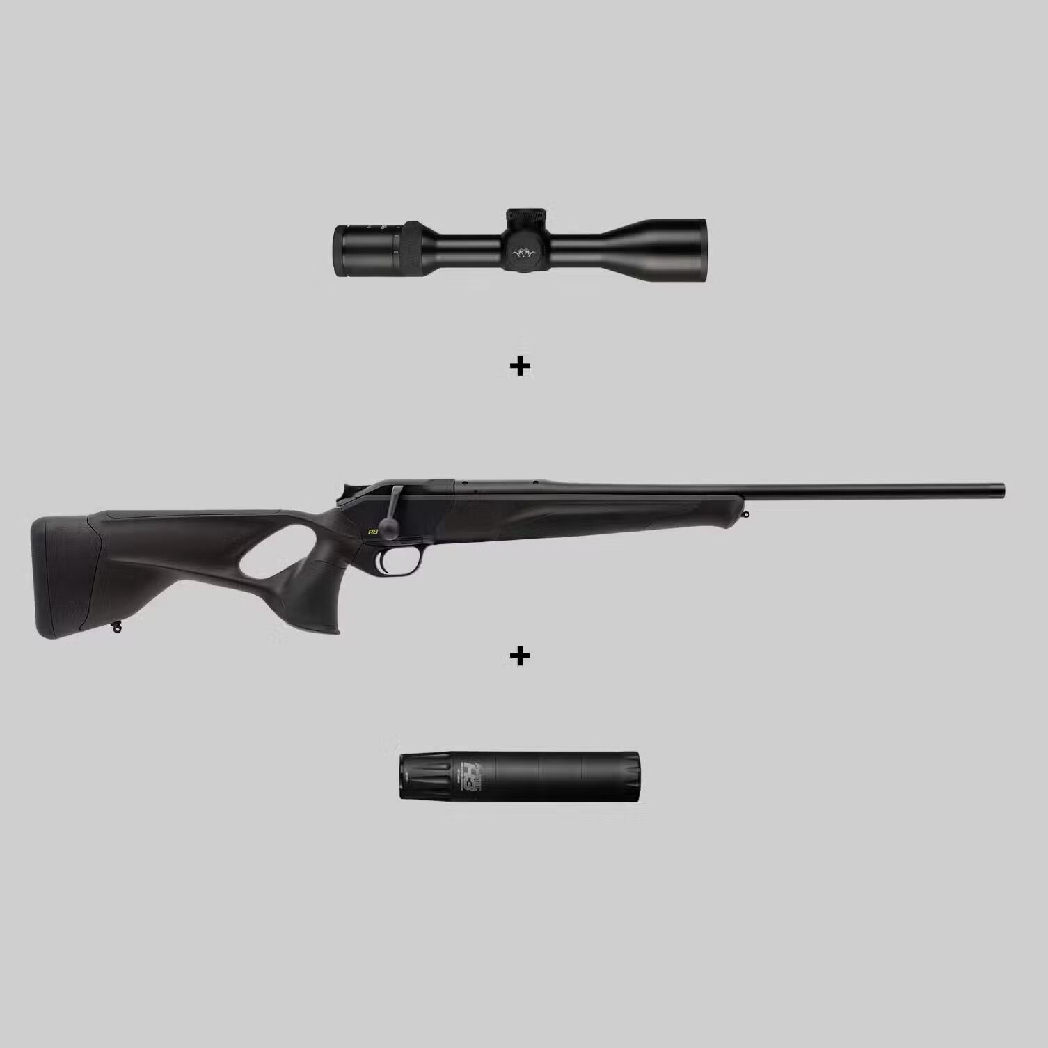Blaser Komplettpaket: Blaser R8 Ultimate + Blaser B2 2-12x50 ICS + A-TEC H3