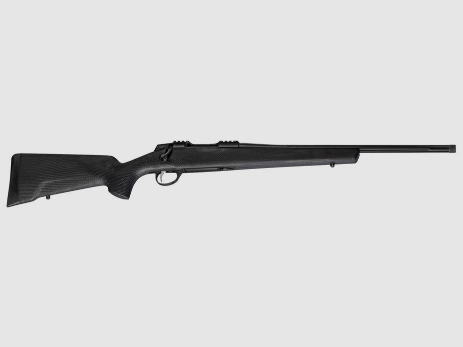 SAKO 90 PEAK BLACK .308 Win., Lauflänge 20" kanneliert schwarz Cerakote, Drall 10", 5-fach verstellbarer Direktabzug, 5 Schuss, Carbonschaft schwarz, ohne Visierung, MG M15x1, Bild 1 von 5