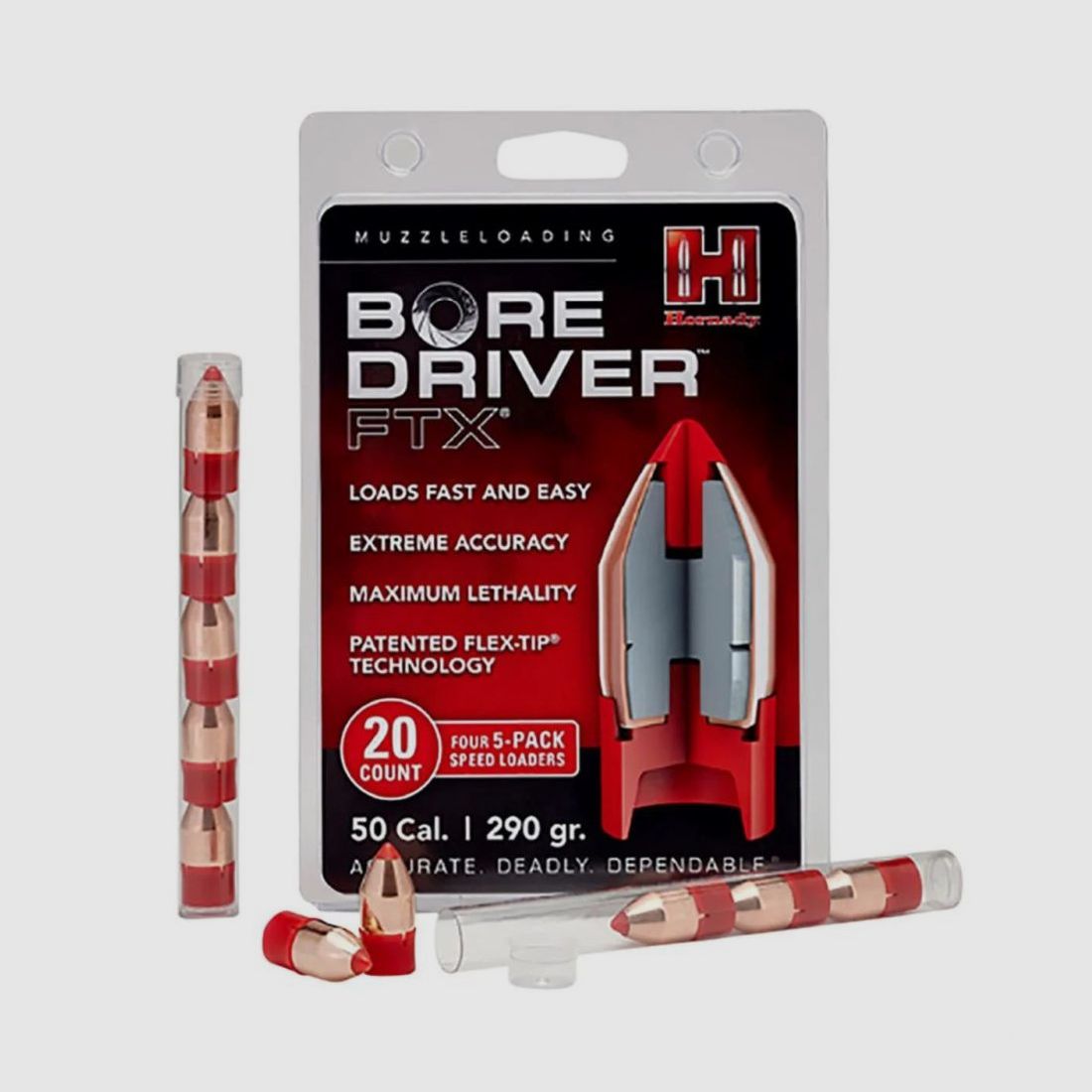 Balle Hornady .50 Bore Driver ELD-X 22 g / 340 gr (12/120)