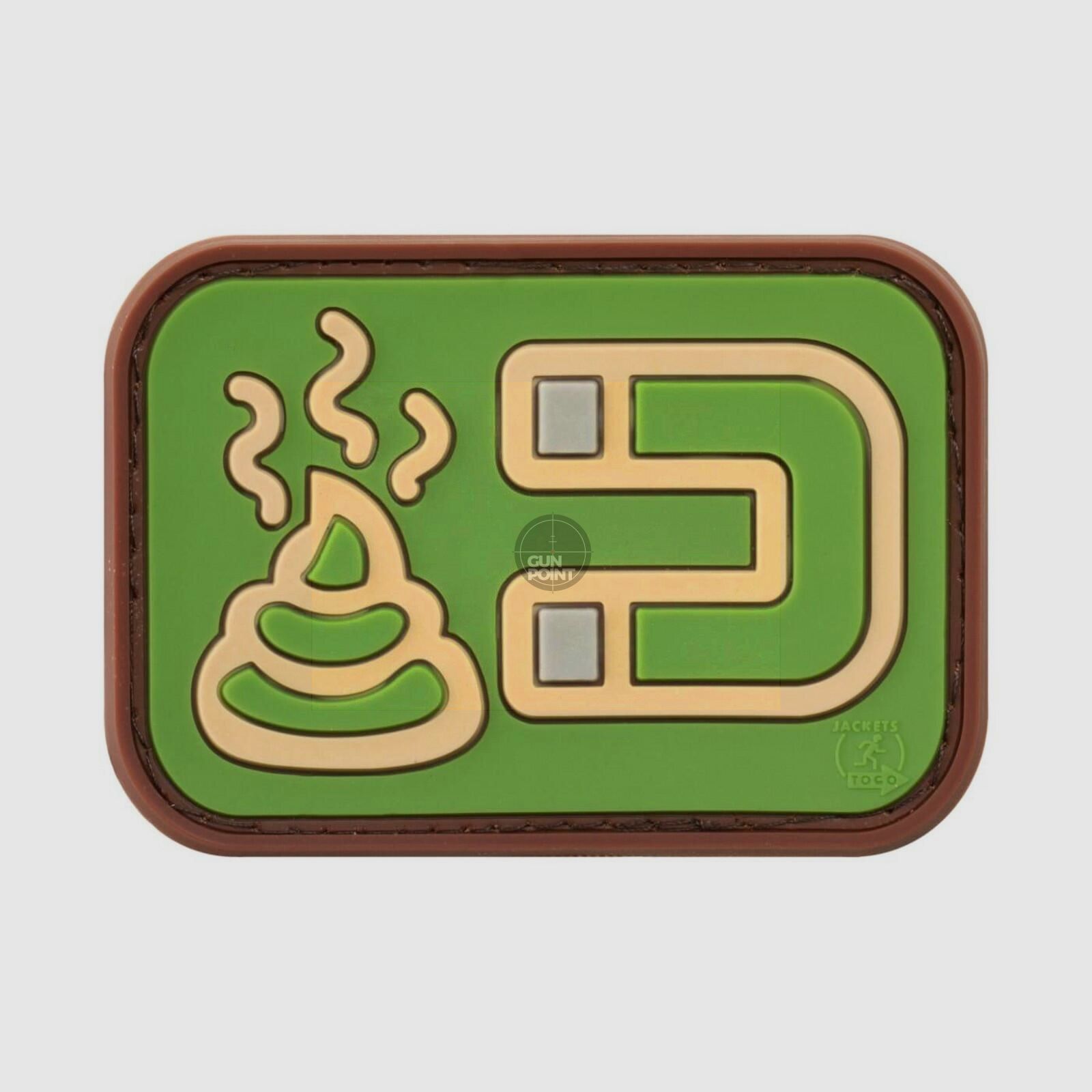 JTG Shit Magnet Rubber Patch-Grn