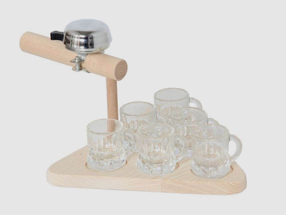 Bartl borrelglas met bel