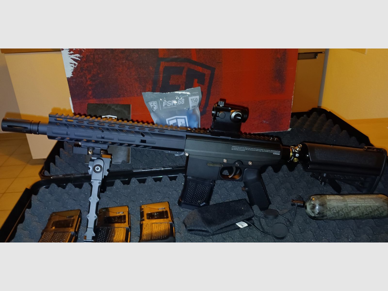 First Strike Scout Sniper Rifle Paintball Markierer - Schwarz - NEUWERTIG