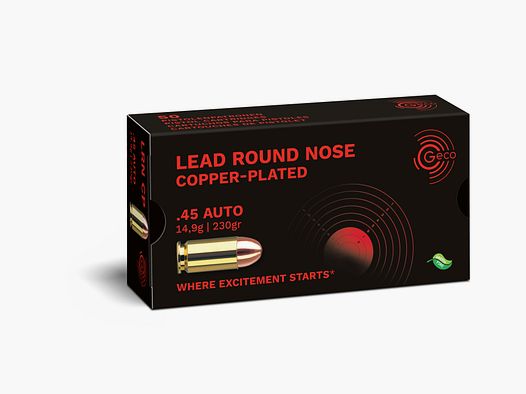 GECO .45 ACP LRN verkupfert 14,9g
