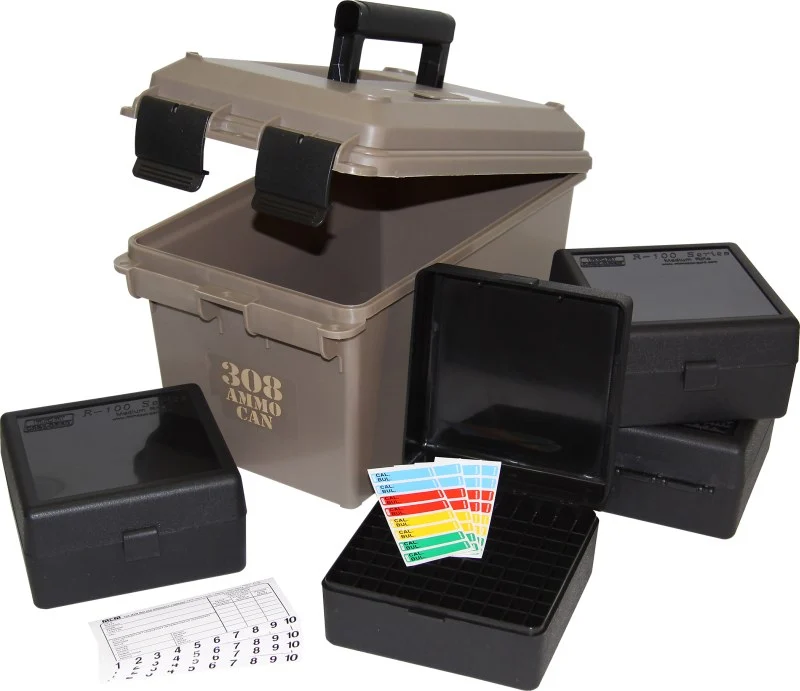 MTM-Box für Büchsenmunition (400 Stk., .308 Win …) (Combo AC11 + 4 Stk. RM-100)
