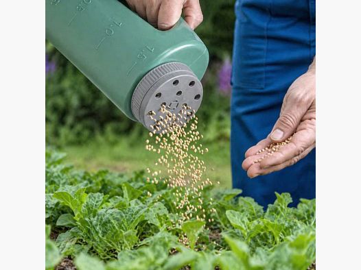 Progarden® 2L Spandiconcime manuale – Distributore di fertilizzante e semi, verde