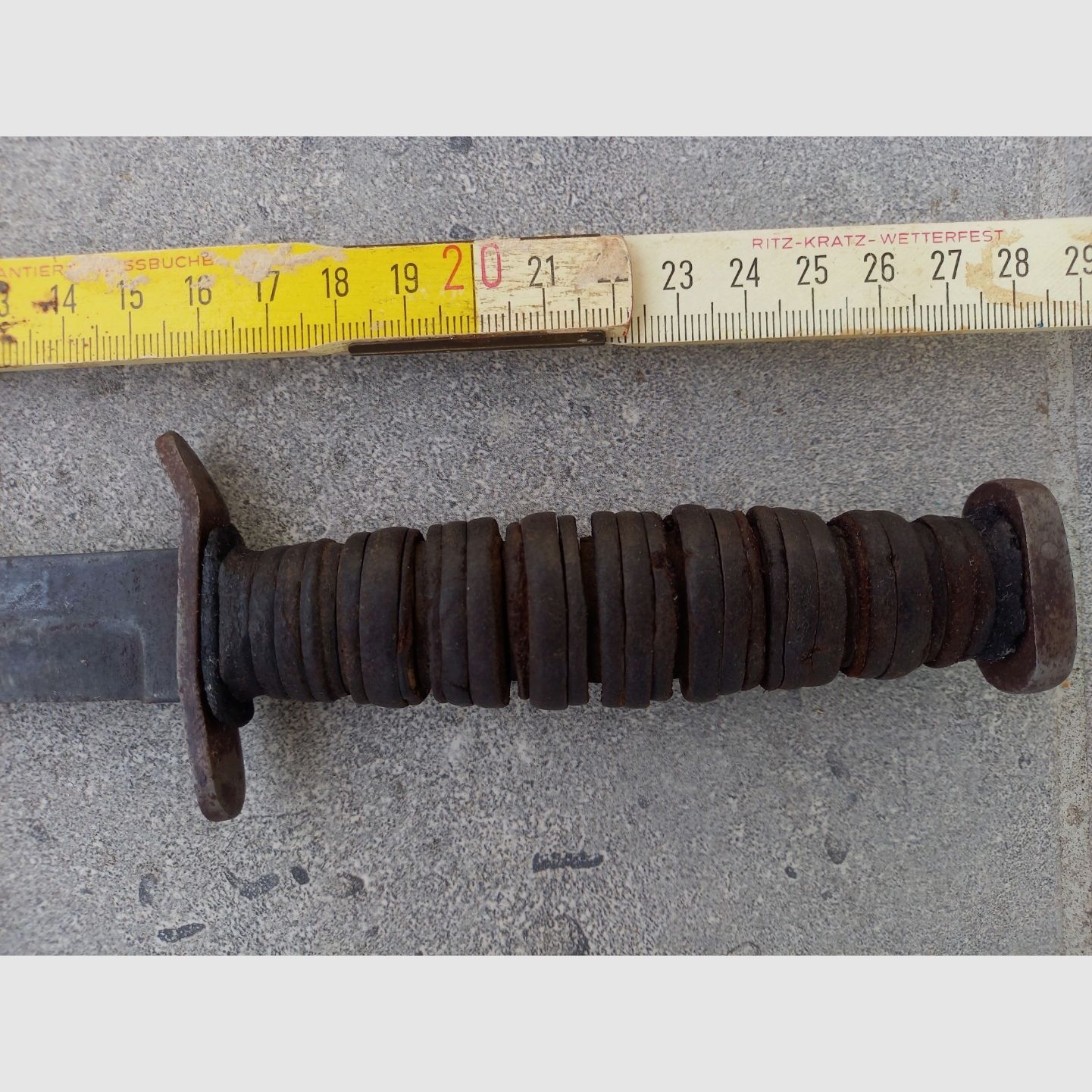 Couteau de tranchée WKII US.M3/Kampfmesser avec étui US.M8