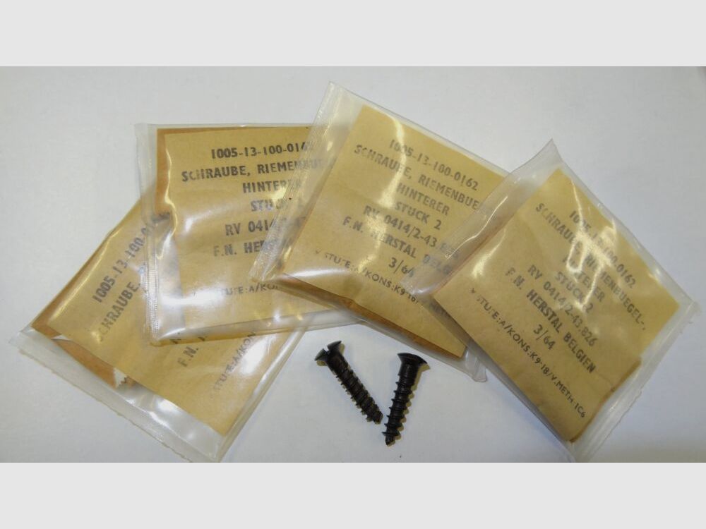 OVP, Schrauben für Riemenbügel hinten (Versorgungs-Nr. 1005-13-100-0162) für FN Fal, G1, STGW58