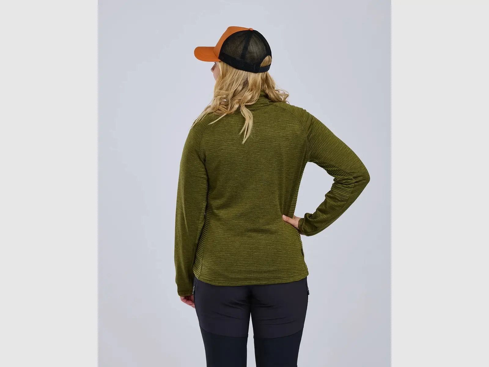 Pinewood Abisko Fleecejacke für Damen, olivgrün, Bild 2 von 6