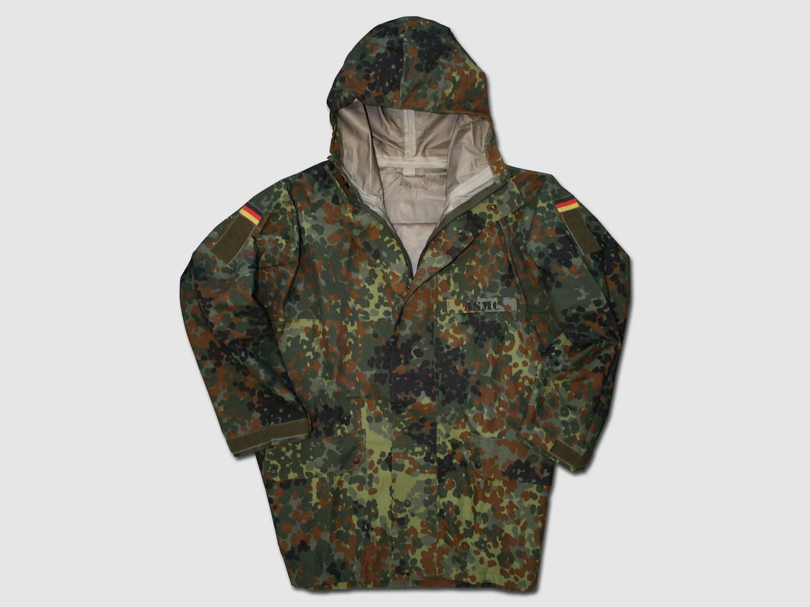 Bundeswehr Original BW Nässeschutzjacke flecktarn gebraucht