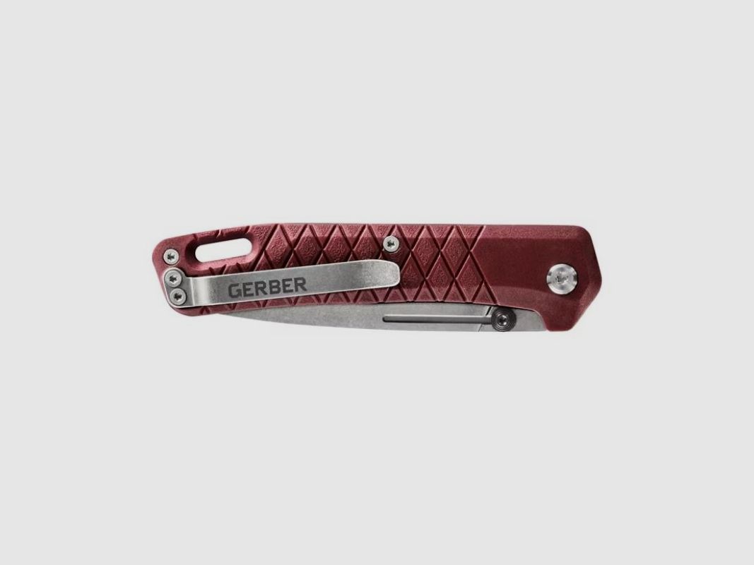 ZILCH opvouwbaar mes + GERBER matte rode hoes, afbeelding 4 van 6