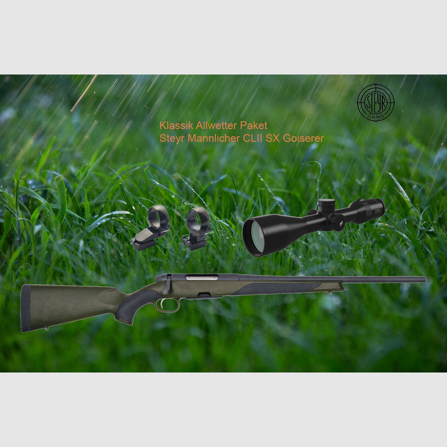 Paquete de cazador joven Goiserer de Steyr Mannlicher CLII SX