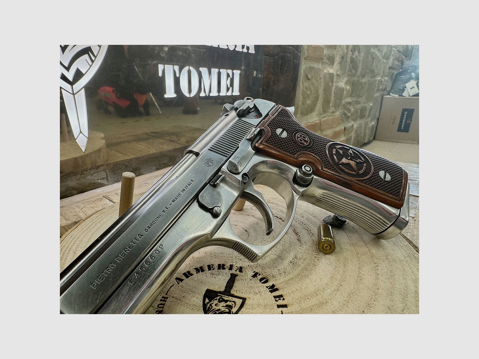 USATO – PISTOLA – BERETTA MOD. 98FS INOX cal. 9×21, immagine 3 di 6