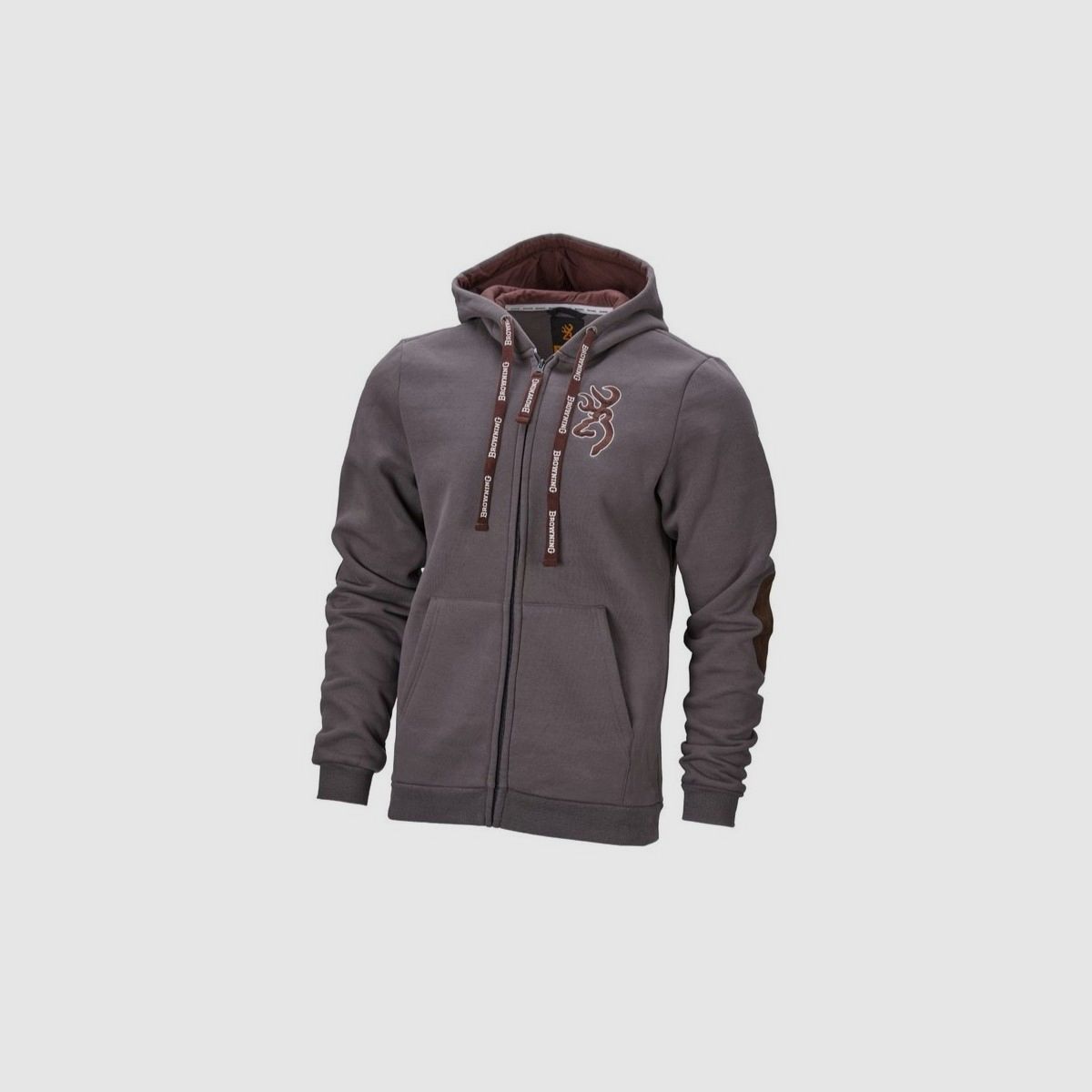 Zip-up jacket, BROWNING, SNAPSHOT, gray, M