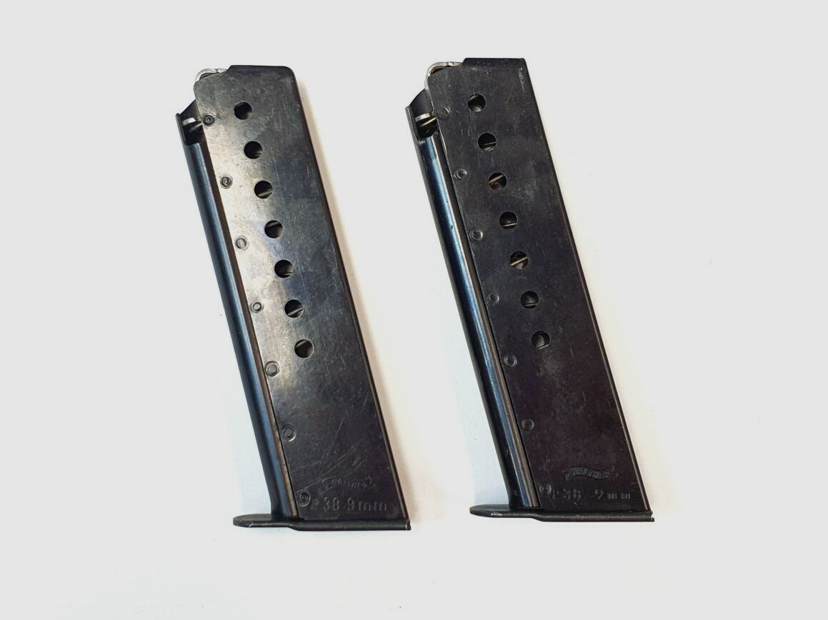 Carl Walther Waffenfabrik Ulm Magazine for Walther P38 Pistol Bundeswehr - 9mm Luger - 8 Rounds