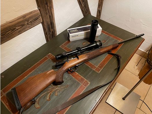 Mauser 66 S mit Flintenabzug und Schalldämpfer