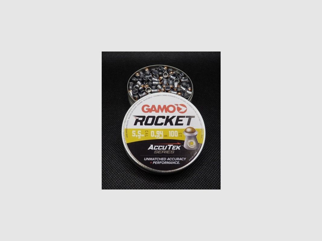 GAMO Rocket Accutek 5,5mm Diabolos Blik van 100