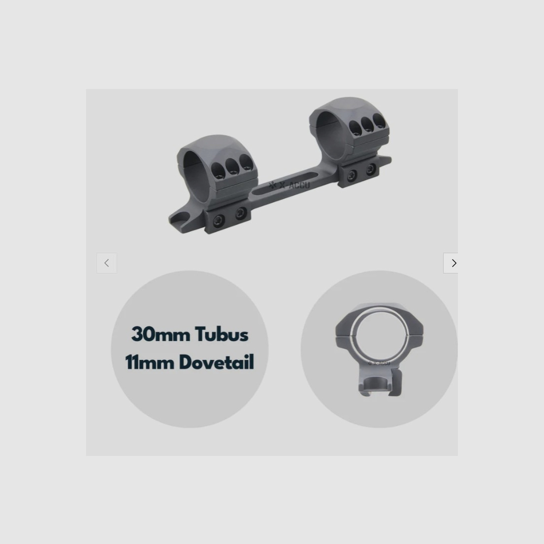 Vector Optics XASR-3100 X-Accu Blockmontage für 30mm Tubus, 11mm Dovetail, h= 28mm