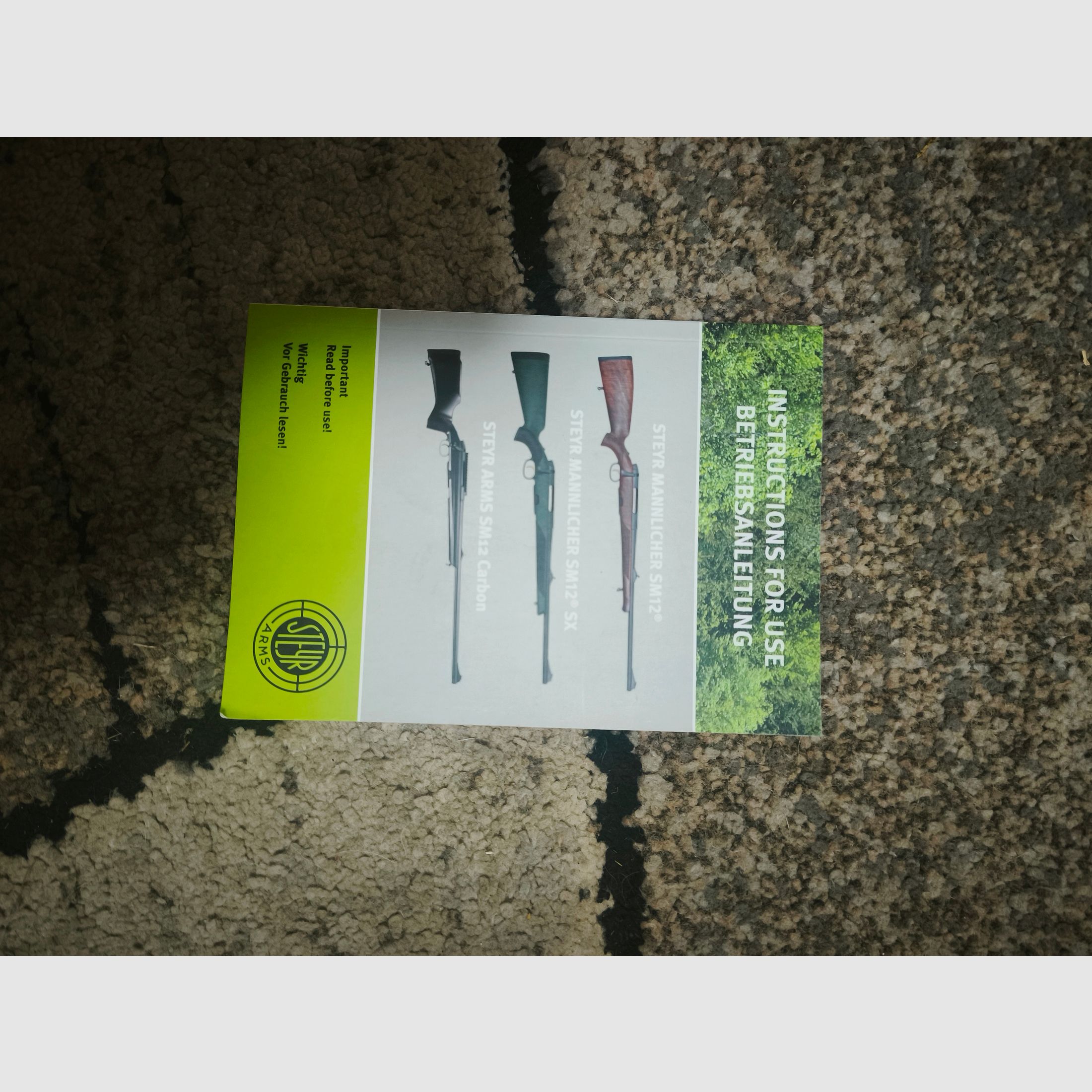 Steyr SM12 SX en calibre .308 zurdo, DD Optics vidrio 2,5–15 × 50, riel Picatinny, rosca de boca