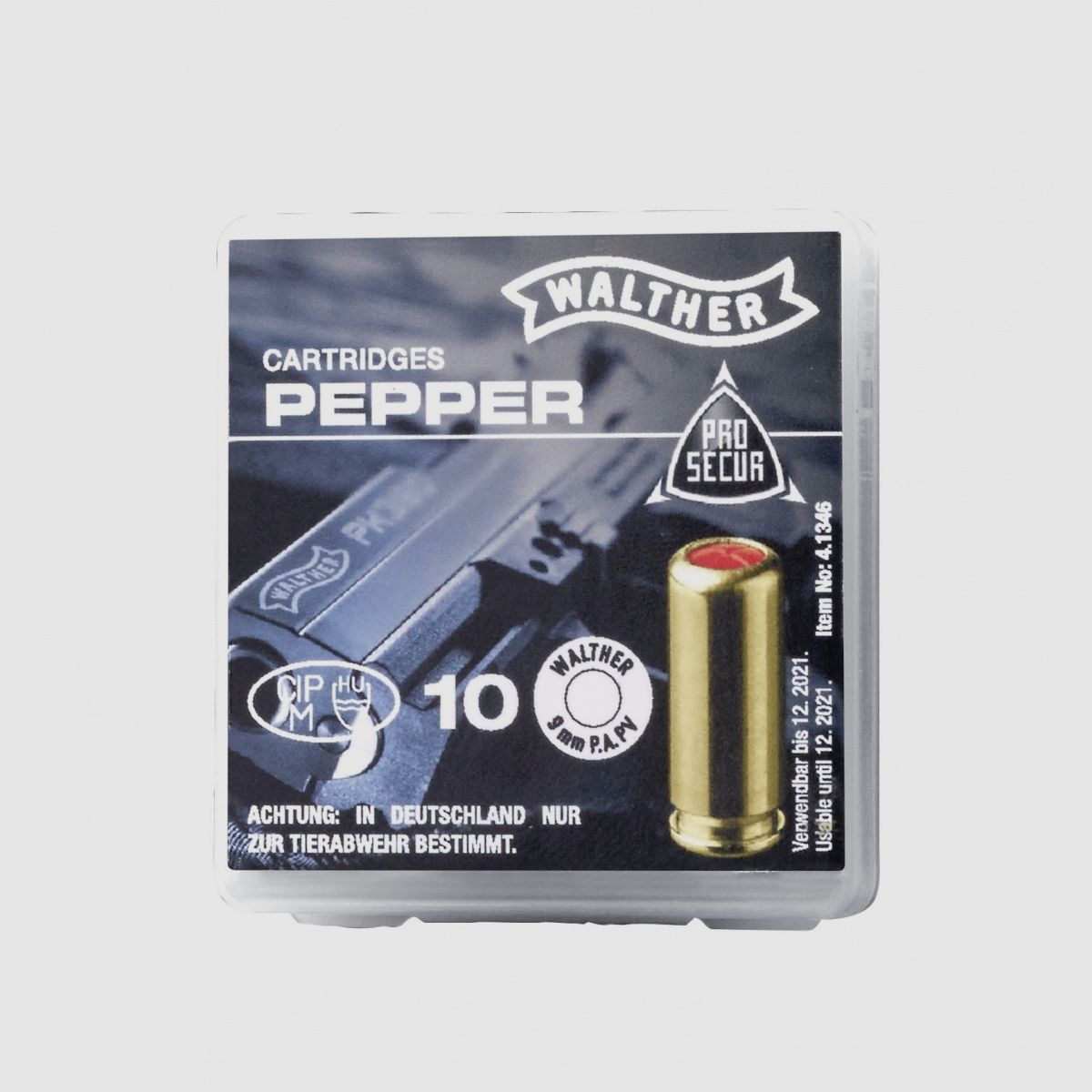 GASALARM-MUNITION – 9mm PAK – Box mit 10
