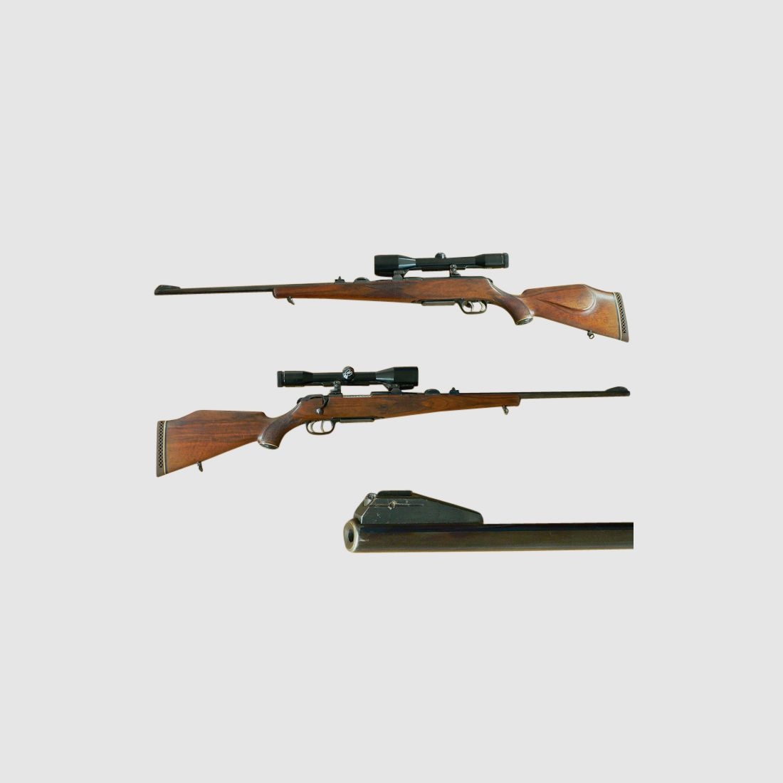 Repeater rifle Krico, cal. 5.6x57, with scope