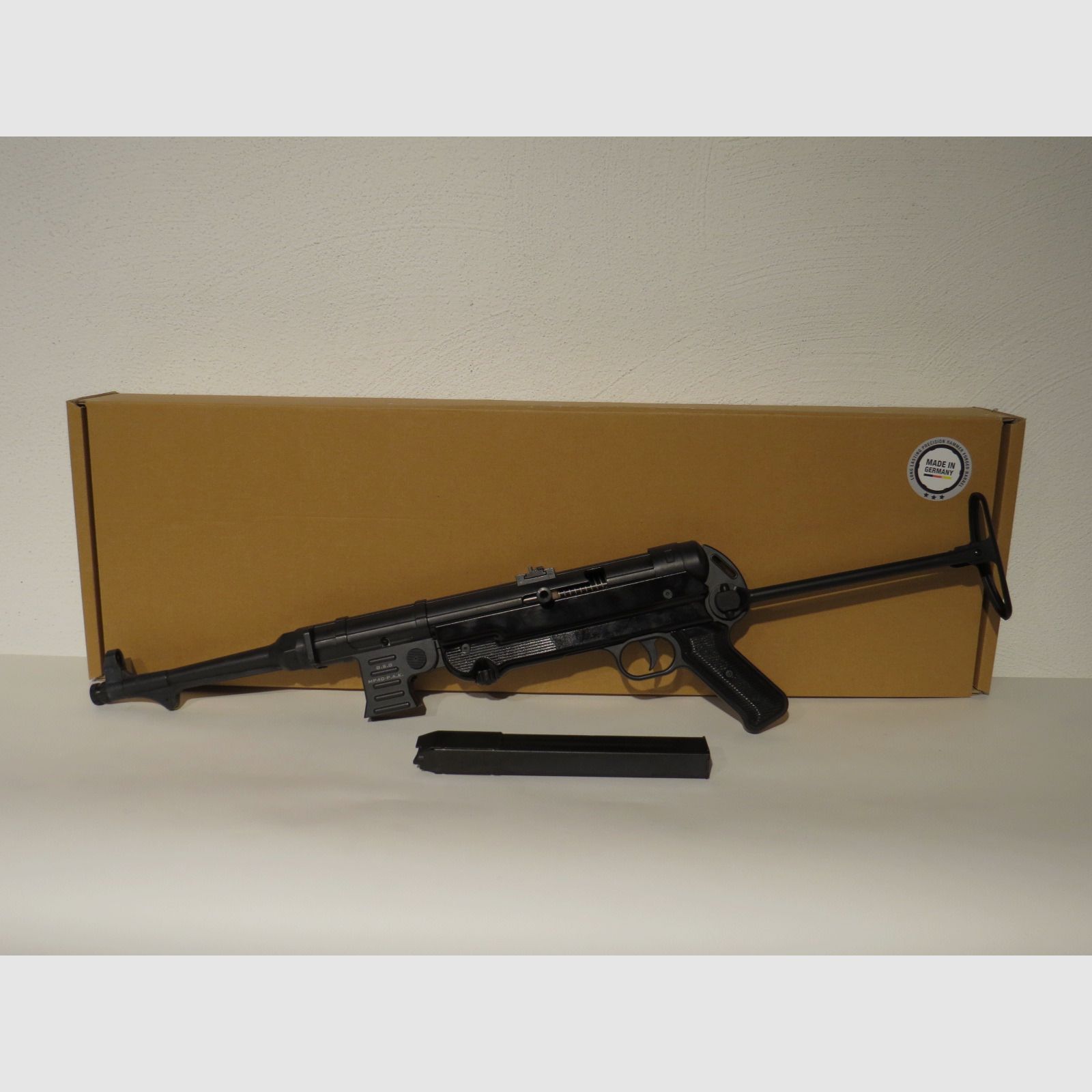 GSG (Schmeisser) MP40 - Czarny - 9mm P.A.K. - Gaz sygnałowy -