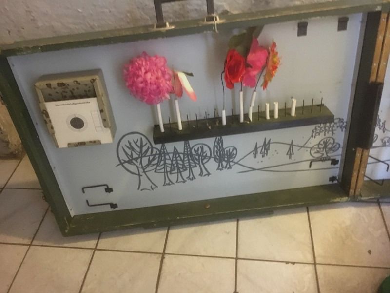 Schießbude, Schießkoffer, mit laufender Scheibe, DDR extrem selten!