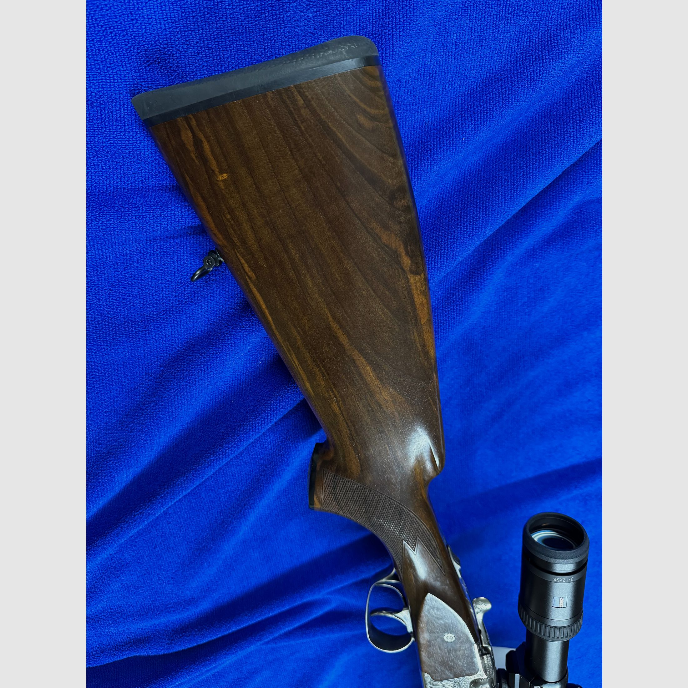 Merkel double rifle drilling DR 961L avec lunette ZEISS Victory HT 3-12x56