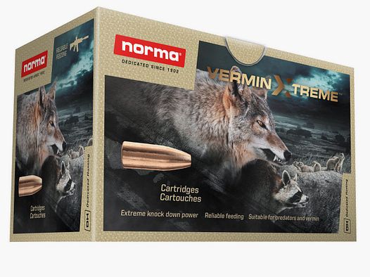 CART NORMA .243WIN 4.9G 76GR VERMIN XTREME BTE 20 ref 20160542