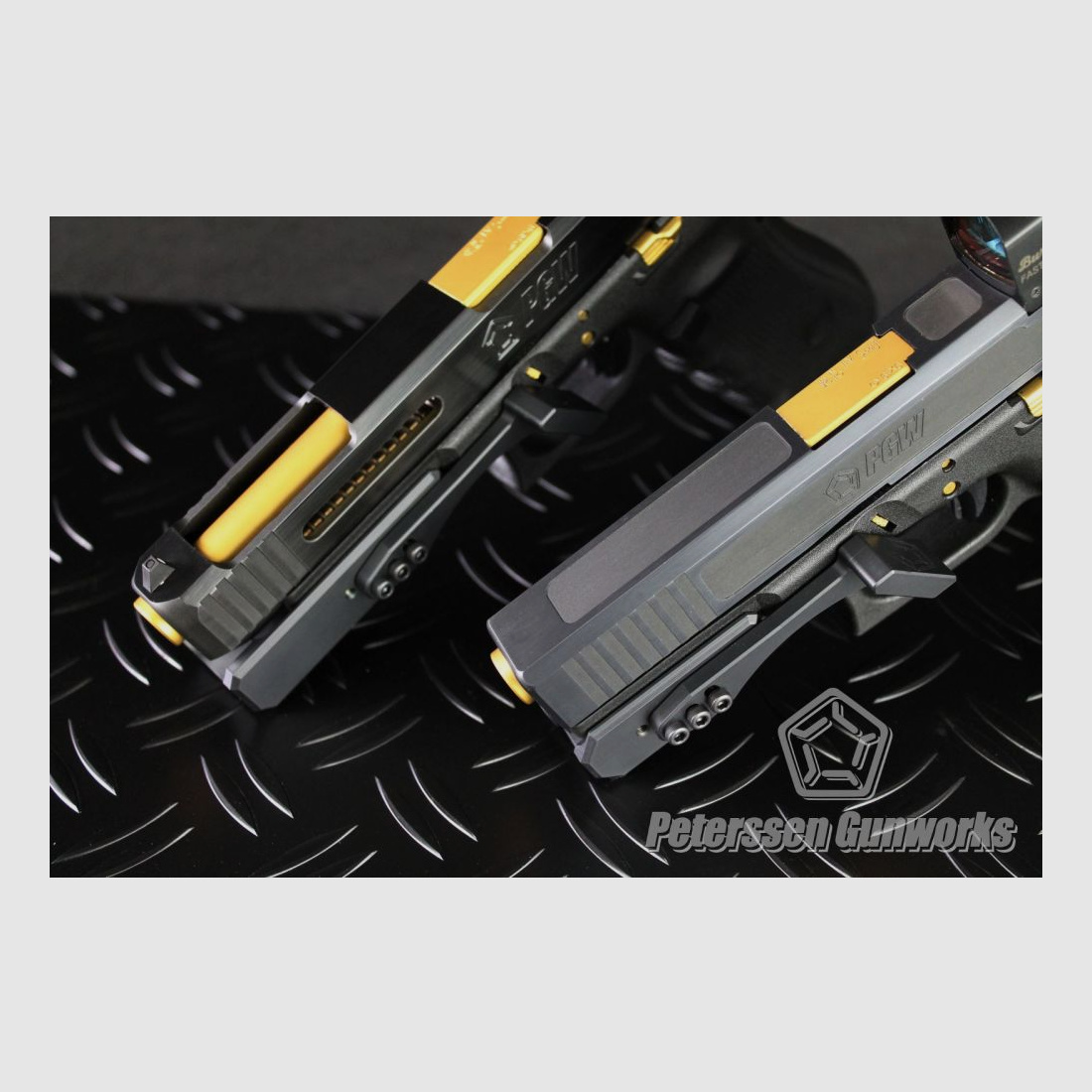 Peterssen Gunworks PGW Frameweight mit Daumenauflage für – alle Glock Pistolen