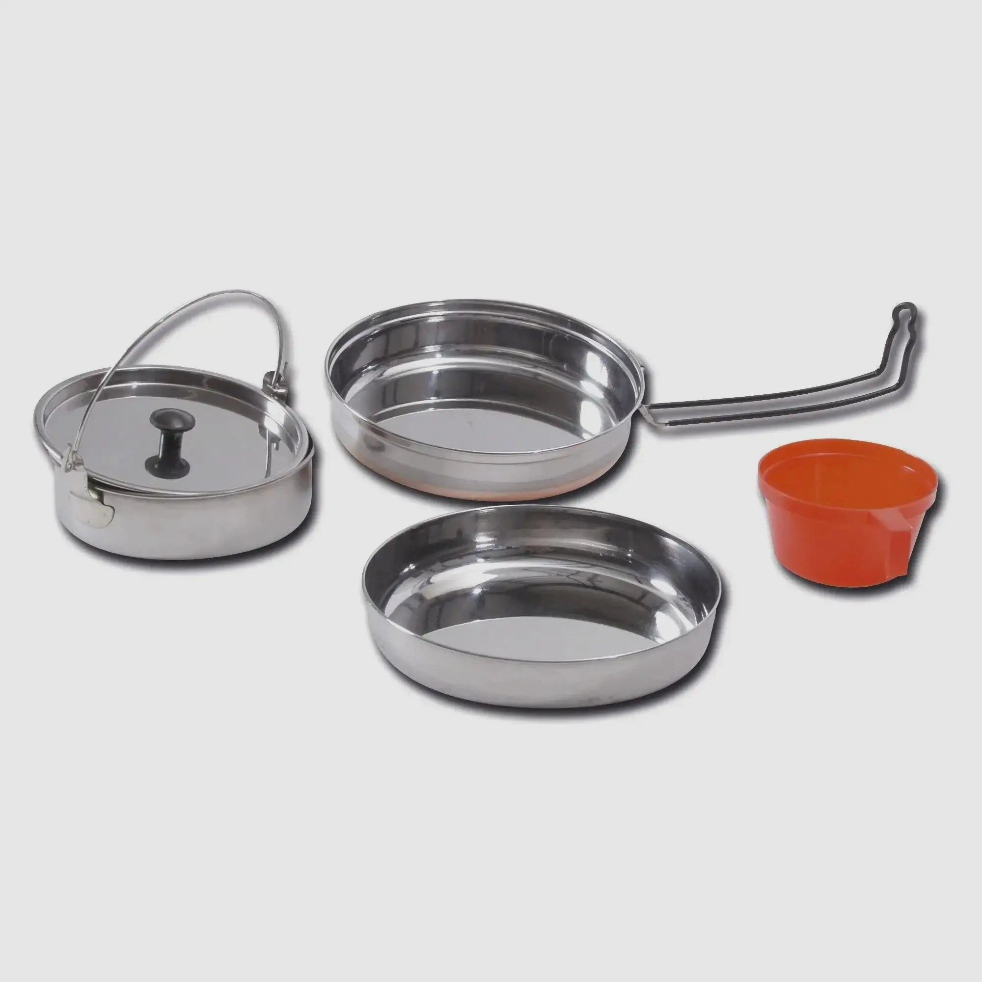 Mil-Tec Ensemble de Cuisine en Acier Inoxydable pour 1 Personne