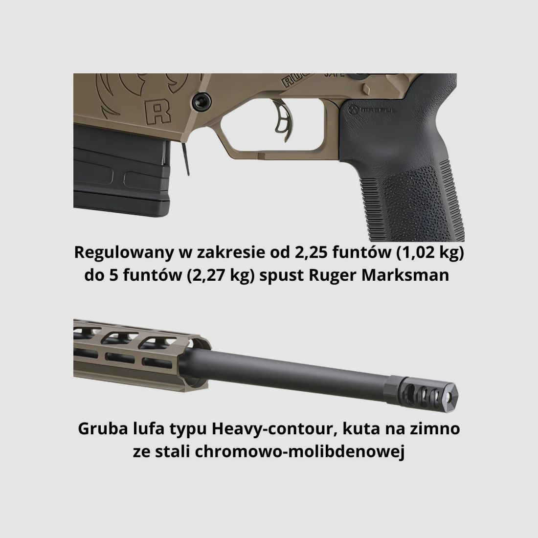 Karabin powtarzalny Ruger Precision Rifle - Cerakote Bronze mod. 18106 - kal .300 Win Mag, zdjęcie 7 z 11