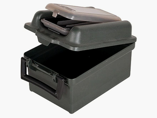 MTM Caja de cartuchos de perdigones SW100-11 verde bosque para 100 cartuchos de perdigones .12