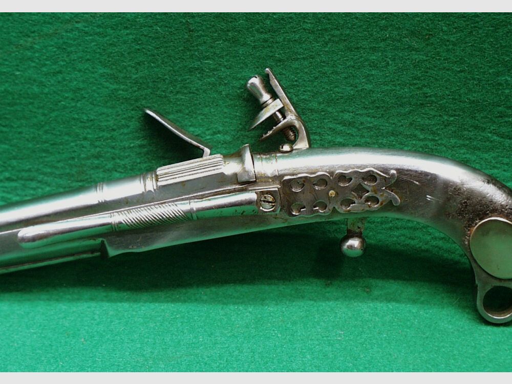 Décoratif - Pistolet à silex écossais tout en métal - Pistolet