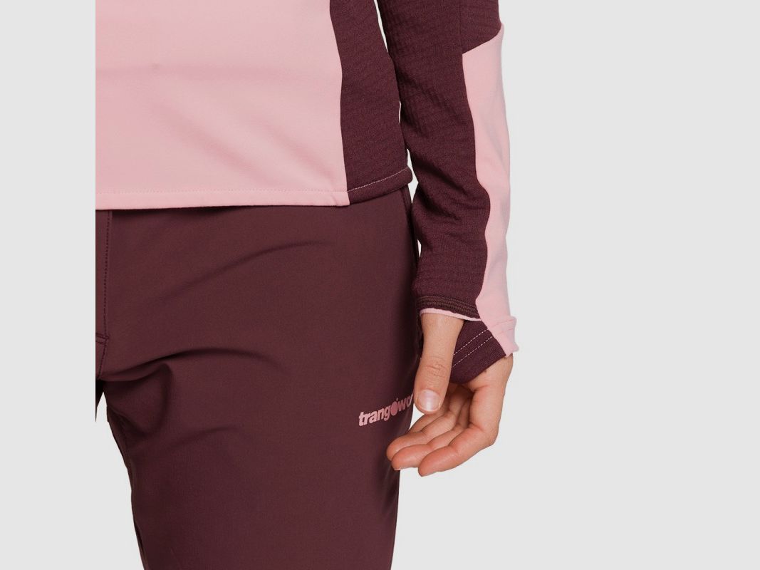 Trangoworld PULLOVER CERVENS WM ROSA/MARRONE CIOCCOLATO, immagine 5 di 6