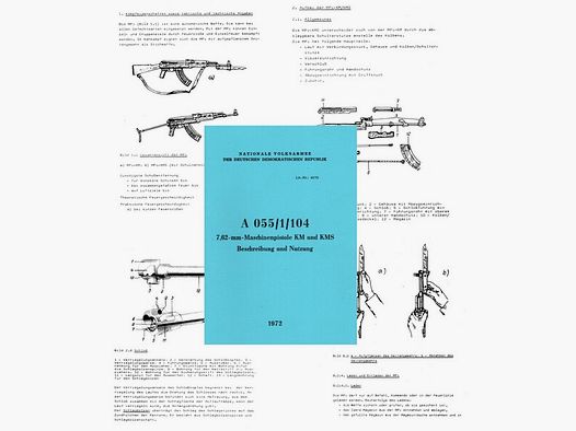 Nachdruck DDR NVA Dienstvorschrift AK47 Kalschnikow